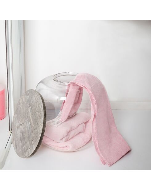 Table/conteneur Tolino transparent/gris - D.38x42 cm