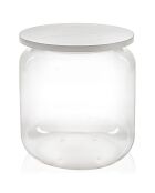 Table/conteneur Tolino transparent/blanc - D.38x42 cm