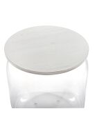 Table/conteneur Tolino transparent/blanc - D.38x42 cm