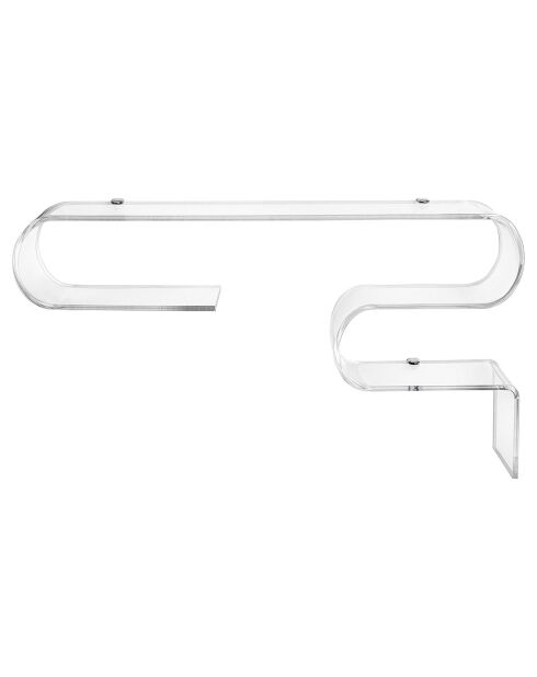 Console murale Curvy transparente - 76x15x40.5 cm