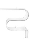 Console murale Curvy transparente - 76x15x40.5 cm