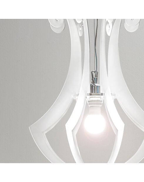 Suspension Octopus blanc satiné - D.30x35 cm