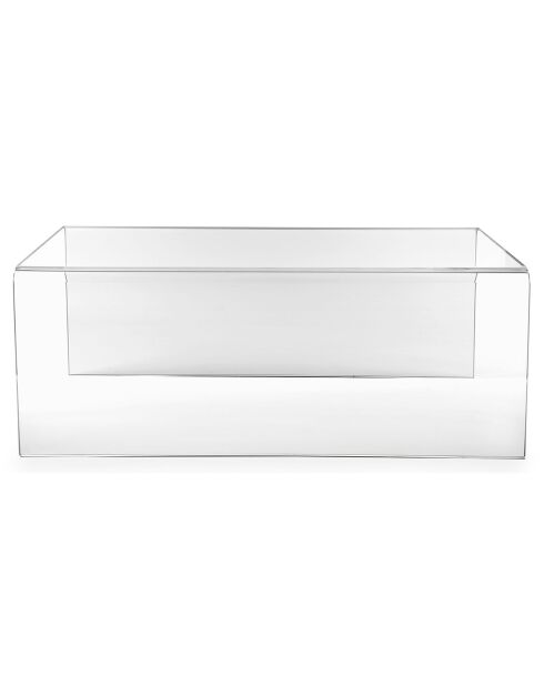 Table basse Sisto  transparente - 80x39x32 cm
