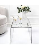 Table basse Sisto  transparente - 80x39x32 cm