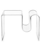 Table d'appoint Curvy transparente - 57x40x44 cm