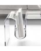 Table d'appoint Curvy transparente - 57x40x44 cm
