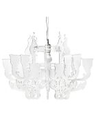 Lustre Ca Foscari blanc satiné - D.71x50 cm