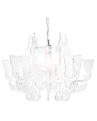 Lustre Ca Foscari blanc satiné - D.71x50 cm