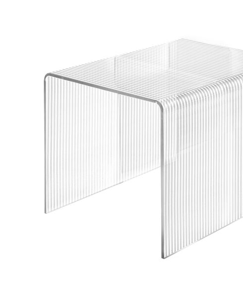 3 mesas nido Trix transparentes