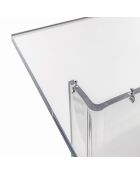 Table basse Aria transparente - 155x75x80 cm