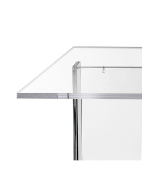 Mesita transparente Aria - 155x75x80 cm