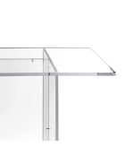 Table basse Aria transparente - 155x75x80 cm