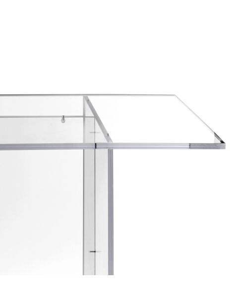 Table basse Aria transparente - 155x75x80 cm