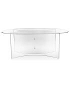 Table basse ovale Acqua transparente  - 200x100x70 cm