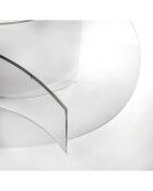 Table basse ovale Acqua transparente  - 200x100x70 cm