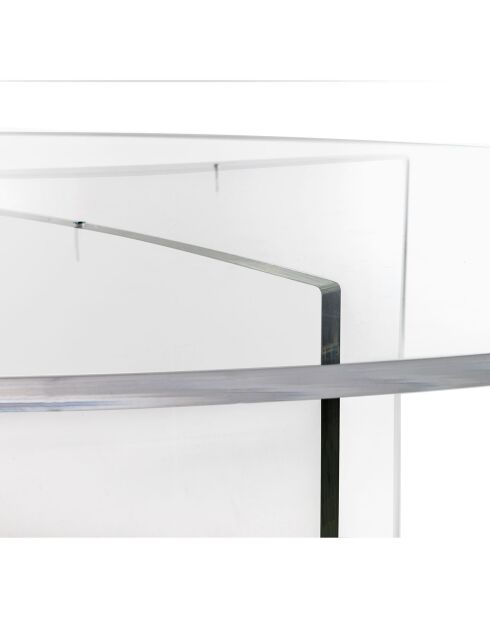 Mesita ovalada transparente Acqua - 200x100x70 cm