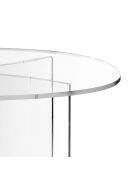 Table basse ovale Acqua transparente  - 200x100x70 cm