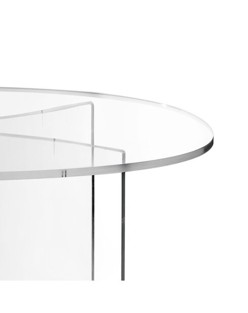 Table basse ovale Acqua transparente  - 200x100x70 cm