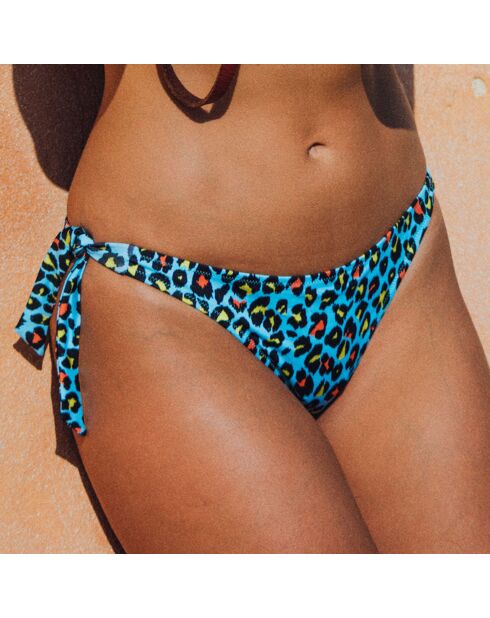 Gioia luipaardblauw bikinibroekje