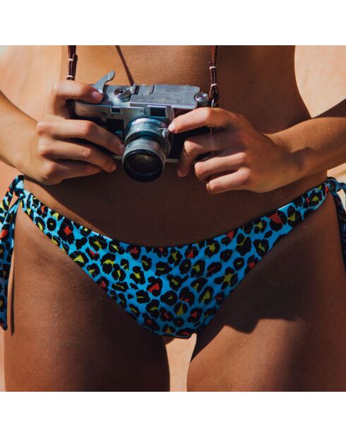 Gioia luipaardblauw bikinibroekje