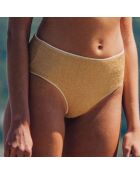 Bas de Maillot taille haute Chiara doré
