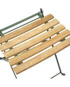 2 Chaises pliantes Bella Vita vert/marron - 42x81x48 cm