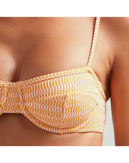 Haut de maillot de bain Balconette orange