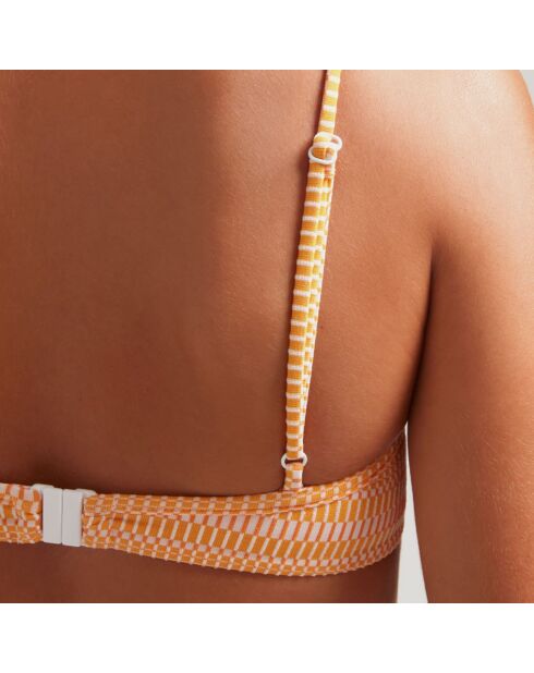 Haut de maillot de bain Balconette orange