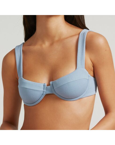 Haut de maillot de bain Balconette bleu