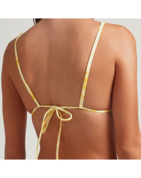 Haut de maillot de bain Flame jaune
