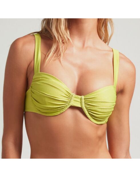 Haut de maillot de bain Balconette vert