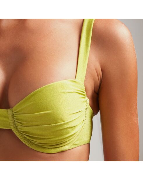 Haut de maillot de bain Balconette vert