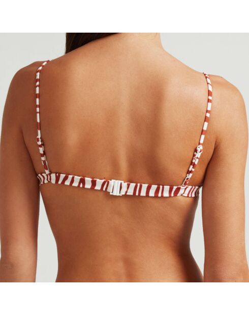 Haut de maillot de bain Zebra marron
