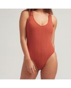 Maillot de bain 1 pièce Essentials rouge