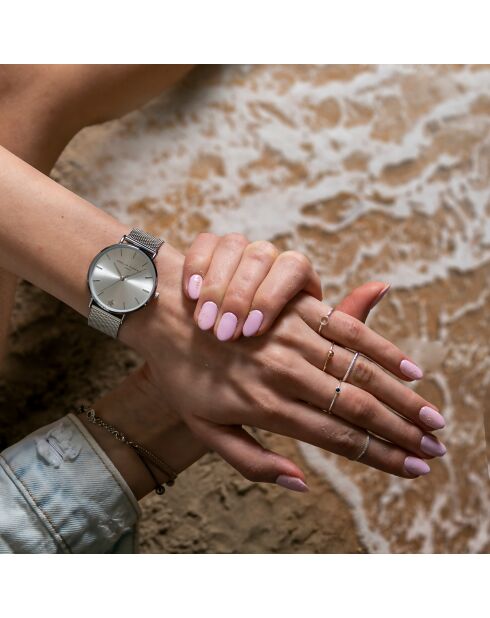 Montre Femme en Acier Pure argentée