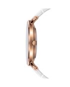 Montre Femme en Cuir Rose Turtle blanche
