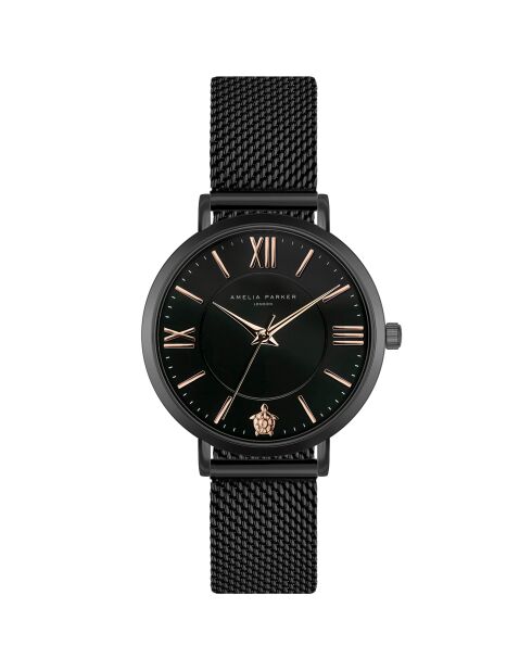 Montre Femme en Acier Petite noire