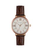 Montre Femme en Cuir Petite Classique marron