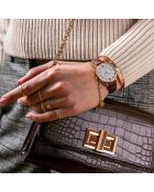 Montre Femme en Cuir Petite Classique marron