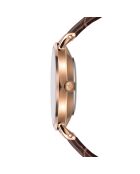 Montre Femme en Cuir Petite Classique marron