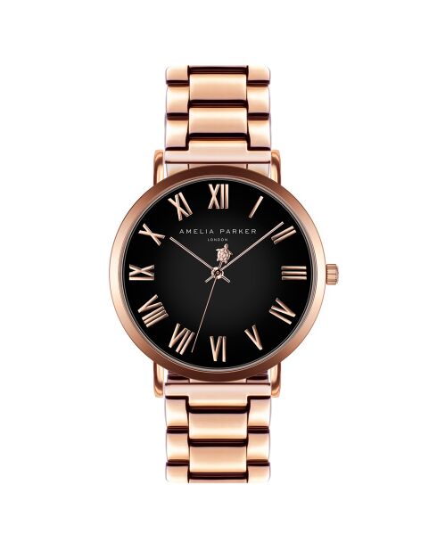 Montre Femme en Acier Grand rose doré