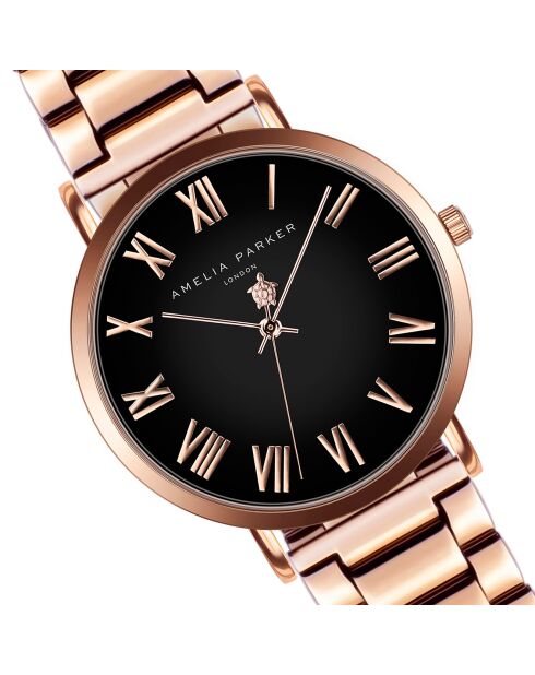 Montre Femme en Acier Grand rose doré