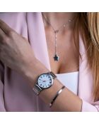 Montre Femme en Acier Grand argentée