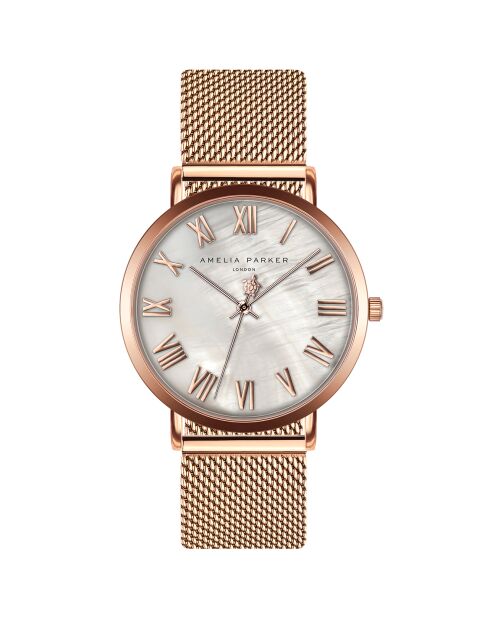 Montre Femme en Acier Classique rose doré