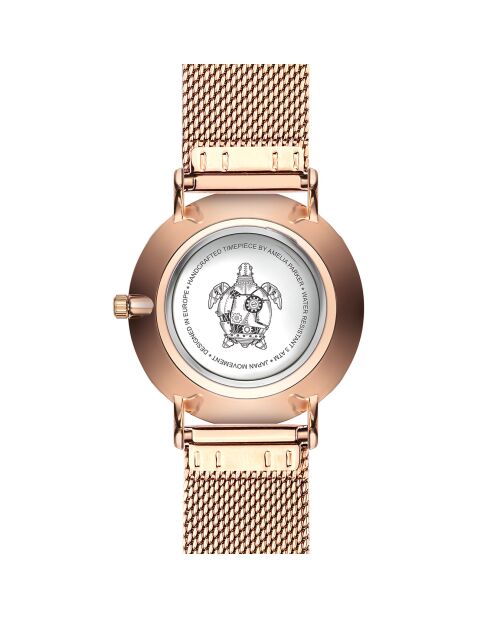 Montre Femme en Acier Classique rose doré