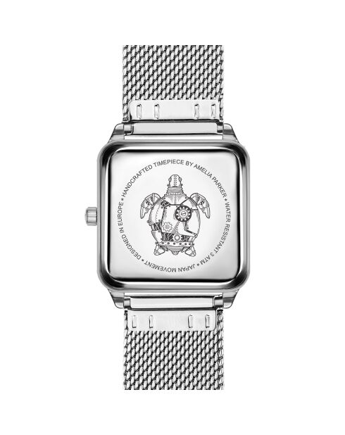 Montre Femme en Acier Plaza argentée