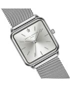 Montre Femme en Acier Plaza argentée