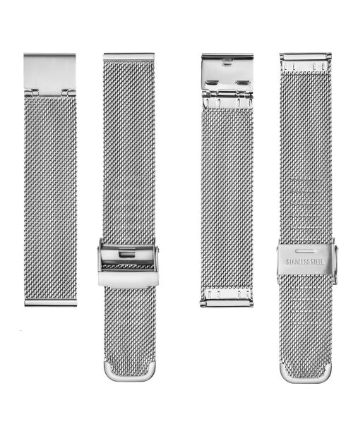 Montre Femme en Acier Plaza argentée