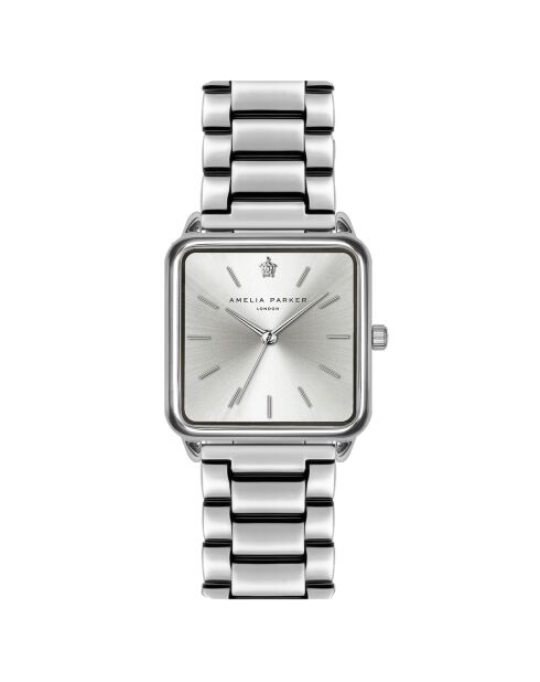 Montre Femme en Acier Plaza argentée