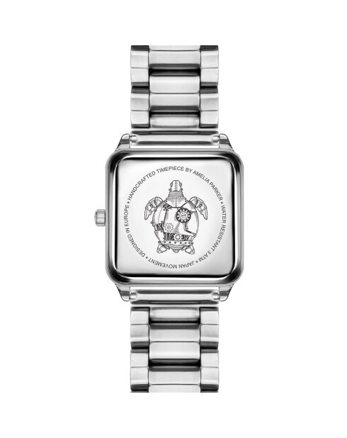 Montre Femme en Acier Plaza argentée